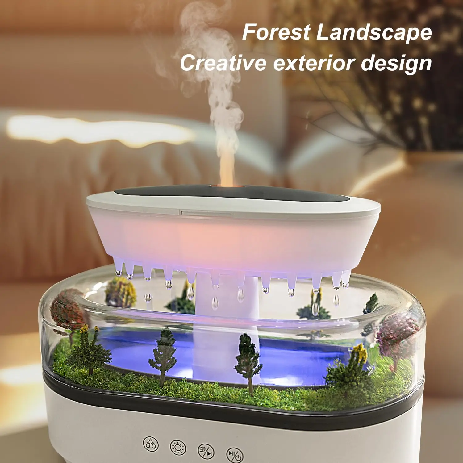 rain-diffuser-250ml-essential-oil-diffuser-rain-water-drip-humidifier-with-drip-music-micro-landscape-ultrasonic-diffuser
