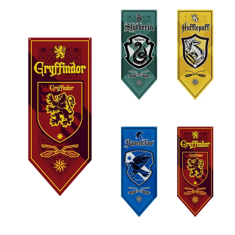 Bandera temática de la Academia Mágica de alta calidad, periféricos de película Harries Potter, Gryffindor, Ravenclaw, suministros para fiestas, pancarta, regalos, juguetes