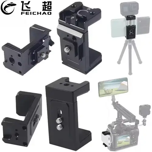 Soporte para banco de energía para teléfono móvil de 53-83mm, abrazadera para banco de energía, soporte SSD/con zapata fría para DJI Mic 1/2 para cámara DSLR