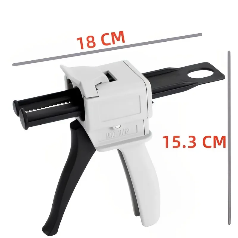 1:1 1:2 10:1 Universal Glue Gun 50ml Two Component AB Epoxy Sealant Glue Gun Applicator Manual Caulking Gun Dispenser