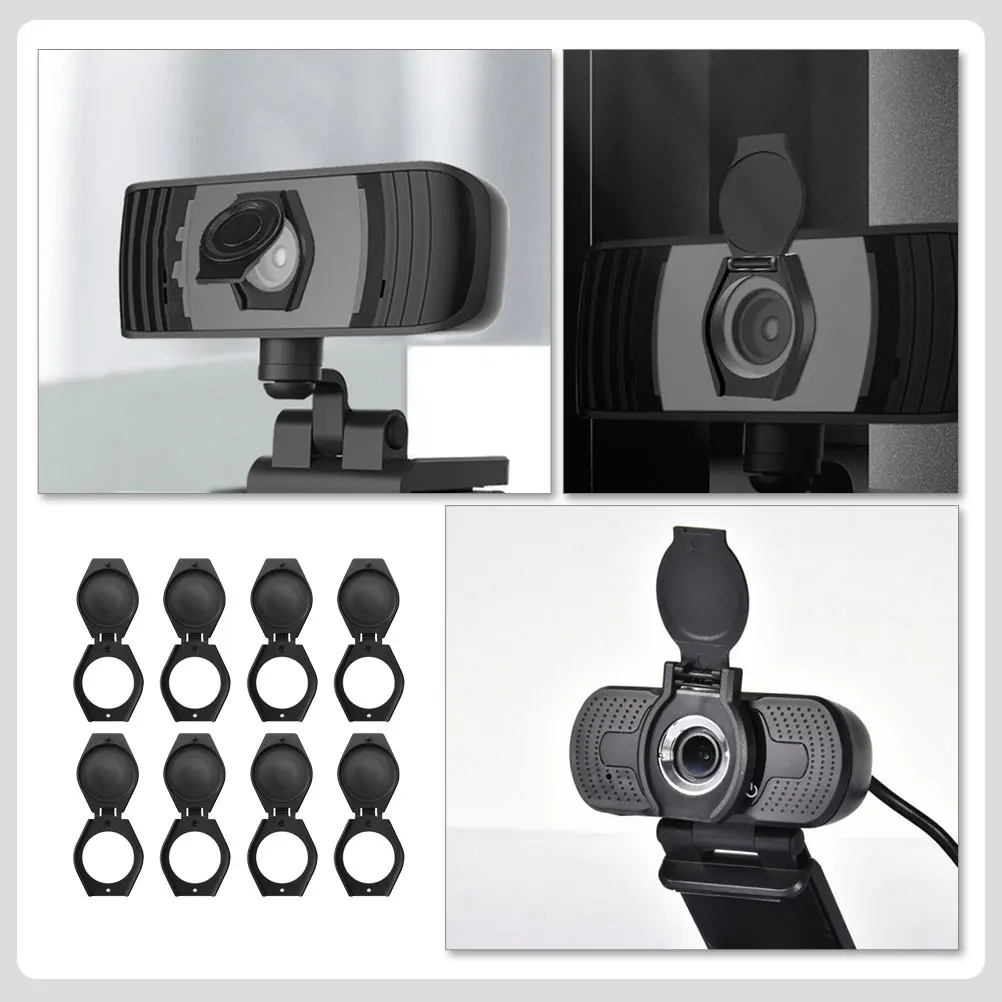 

8 Pcs Webcam Privacy Cover Laptop Computer Dust Protector ABS Material Lens Guard Camera Accessory Phone Mount Protective Covers