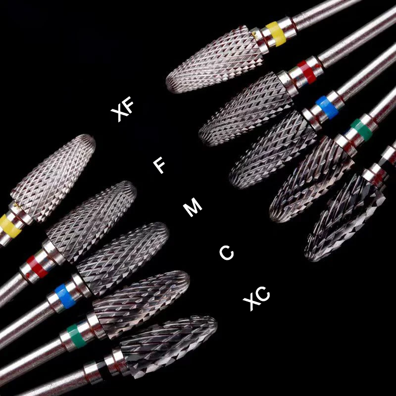 สว่านทำเล็บไฟฟ้าหัวเจียรเล็บคาร์ไบด์ทังสเตนใบเลื่อยที่ตกแต่งเล็บเจลน้ำยาล้างเล็บเครื่องมือทำเล็บ efiles