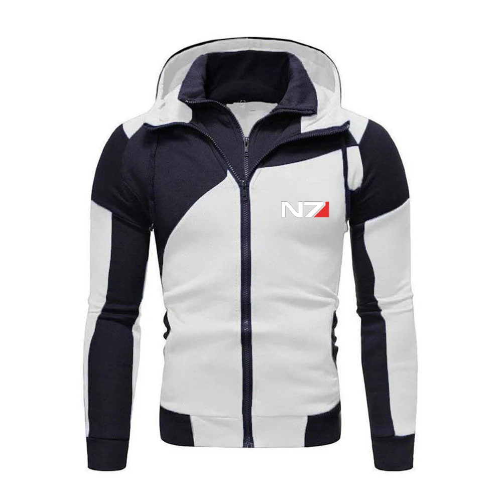 2025 Mass Effect N7 Logo Cardigan Coat High Street Sweatshirt Spring And Autumn Man's High Quality Jacket Print Zipper Hoodies view 5