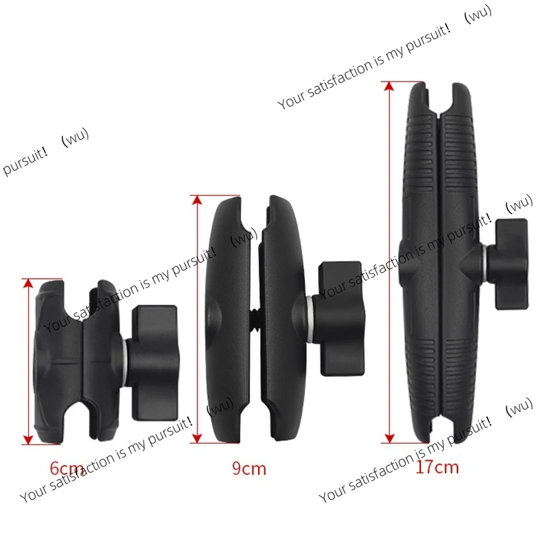Arm Double Socket Arm for RAM with 1 Inch Ball Base Mount Motorcycle Camera Extension Arm