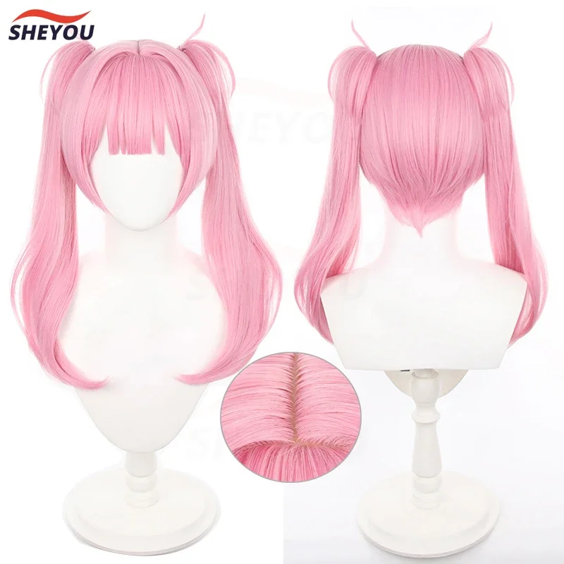 Anime Link Click LI TIANXI Cosplay Wig LI TIANCHEN Pink Scalp Wig Heat Resistant Synthetic Hair Party Wig Wig Cap