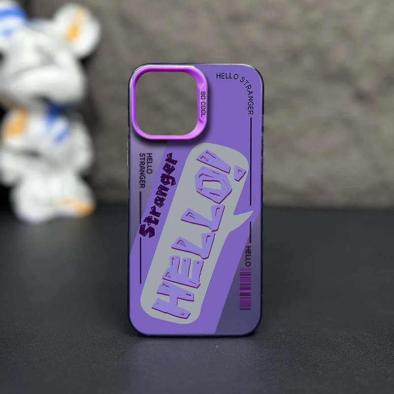 Case for IPHONE11 12 frosted colored silver 13PROMAX 14PRO 15 15PRO X XS anti-drop 15PROMAX colorful English mobile phone case