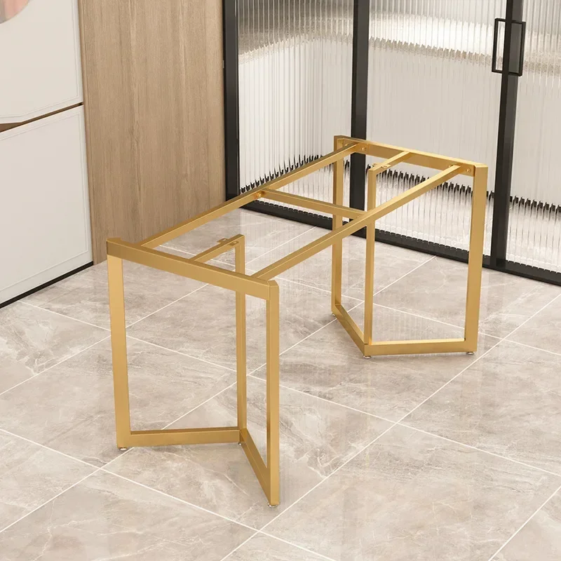 T word simple rock slab table leg bracket, tripod coffee table legs metal dining table