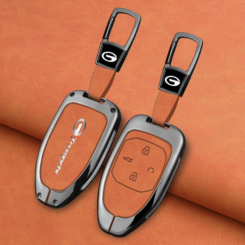 Zinc Alloy Car Key Case Cover Shell For GAC New Energy Trumpchi 2021 Empow J11 J12 J13 J14 J15 J16 GS8 2023 Keychain Accessories