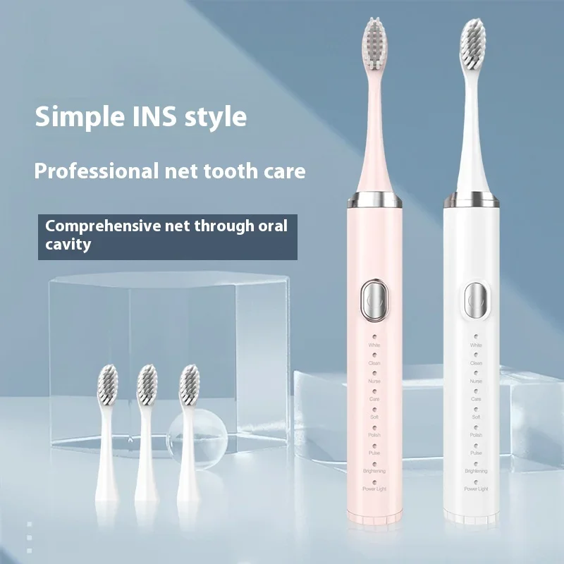 

Rechargeable Electric Toothbrush Home Adult Ultrasonic Teeth Cleaner Electric Tooth Bathroom Household