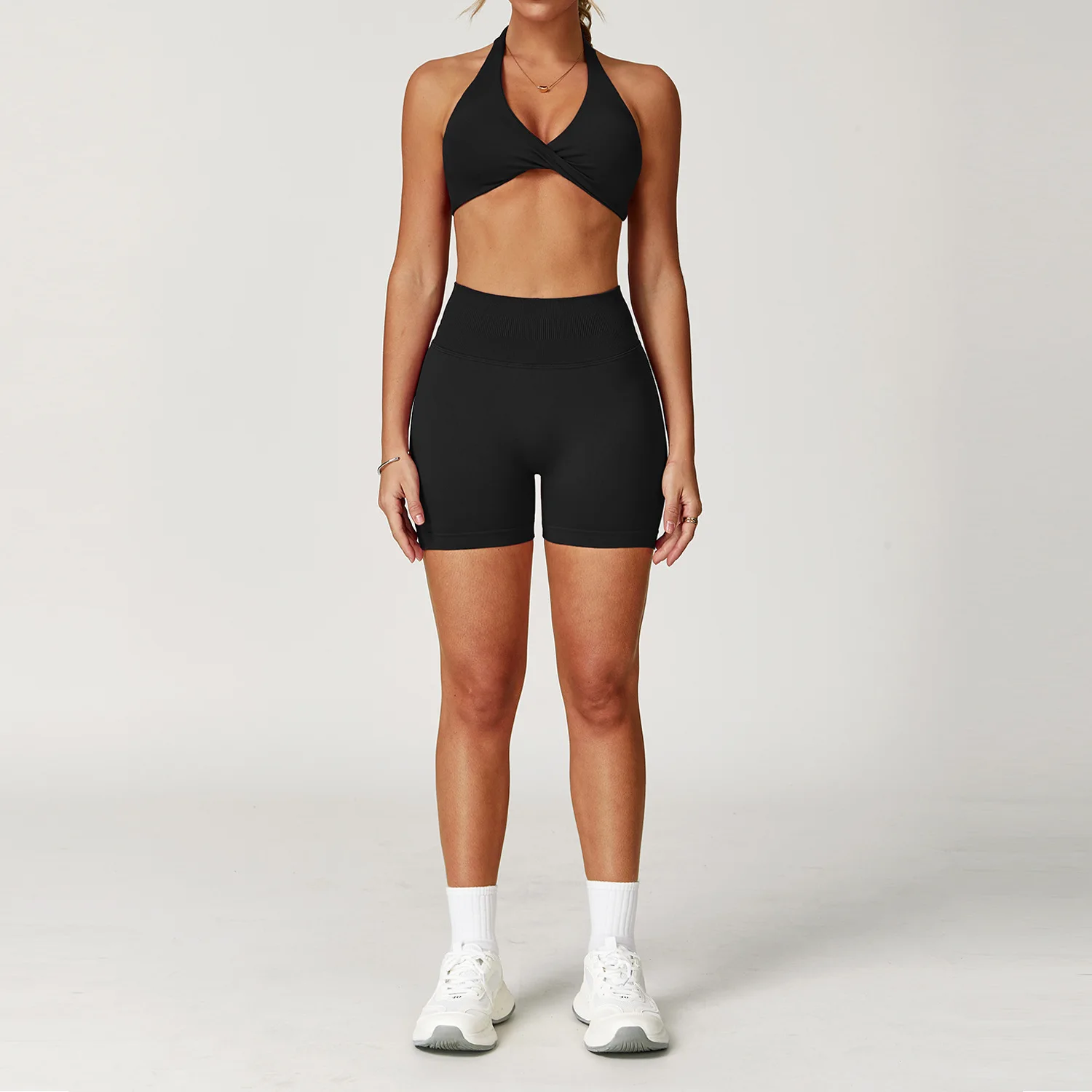 Maxdutti Tight Back Yoga Suit, Quick Drying Fitness Suit, Outdoor Running Suit, Women's Fitness Suit New Two Piece Set Women's