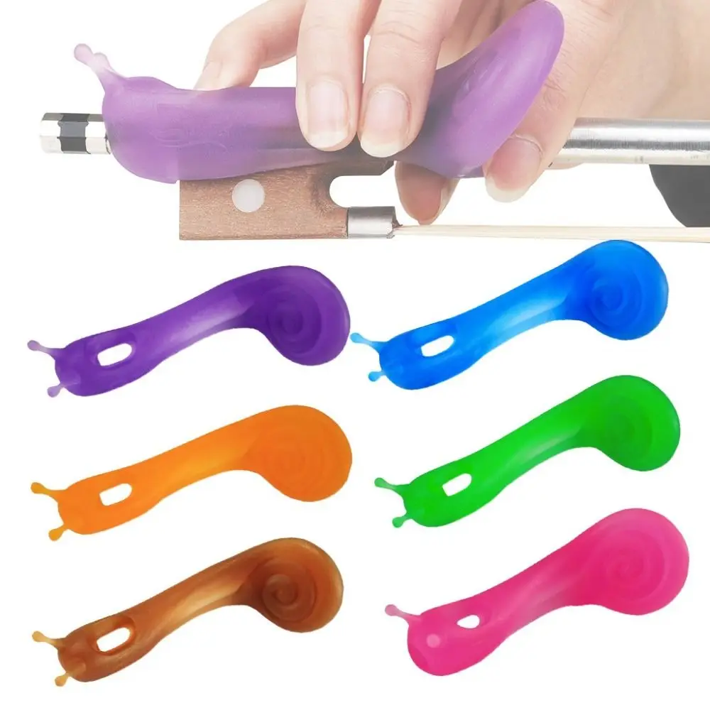 Silicone Violin Bow Grip Correcting Device Snail Shape 4/4-1/2 Violin Violin Hold Bow Posture Corrector Universal