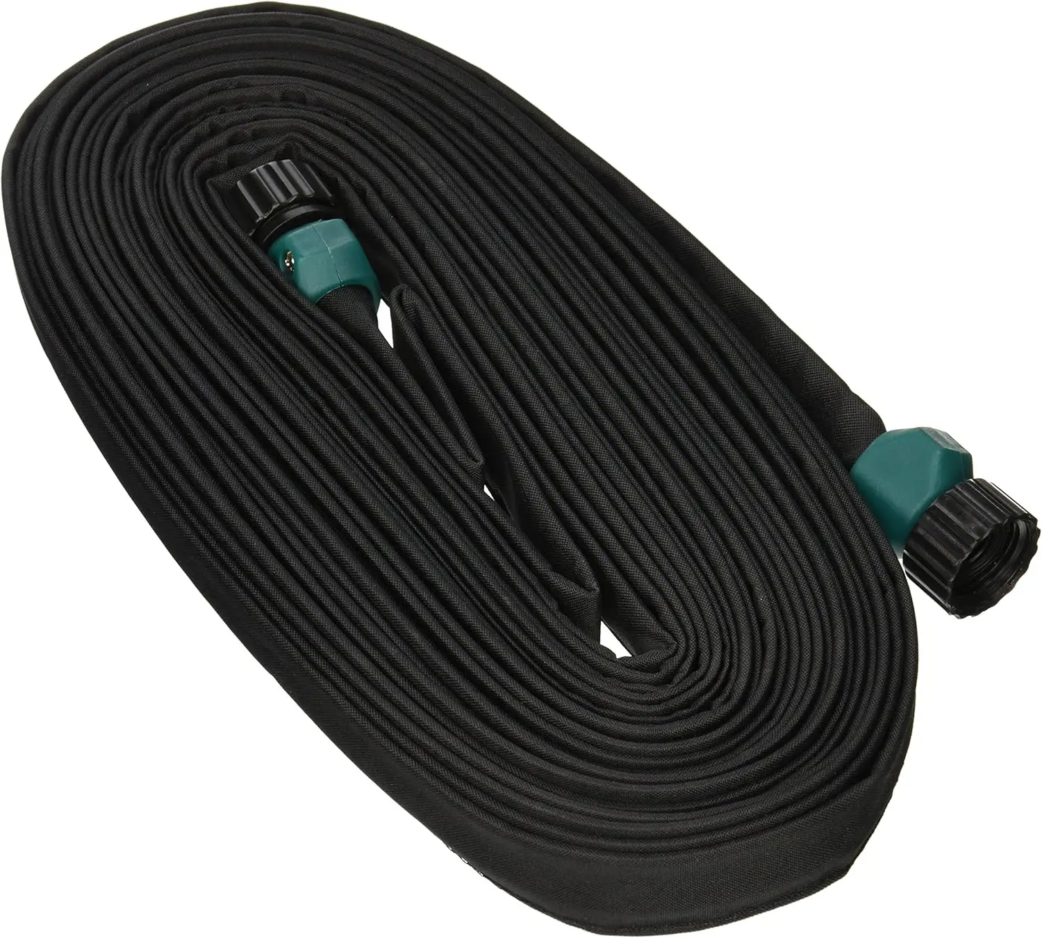 

Flat Soaker Garden Hose, 50 Feet Black, 4-Pack for Efficient Watering