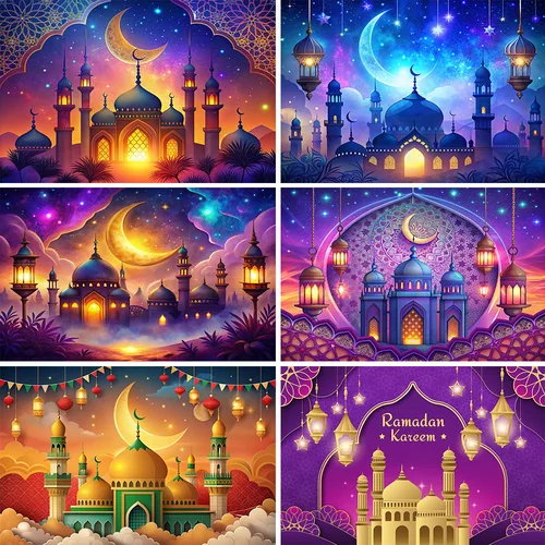 Fondo de decoración de fiesta de cumpleaños de noches marroquíes árabes, telón de fondo para fotografía de Aladino, pancarta para Baby Shower, accesorios de estudio para fotomatón