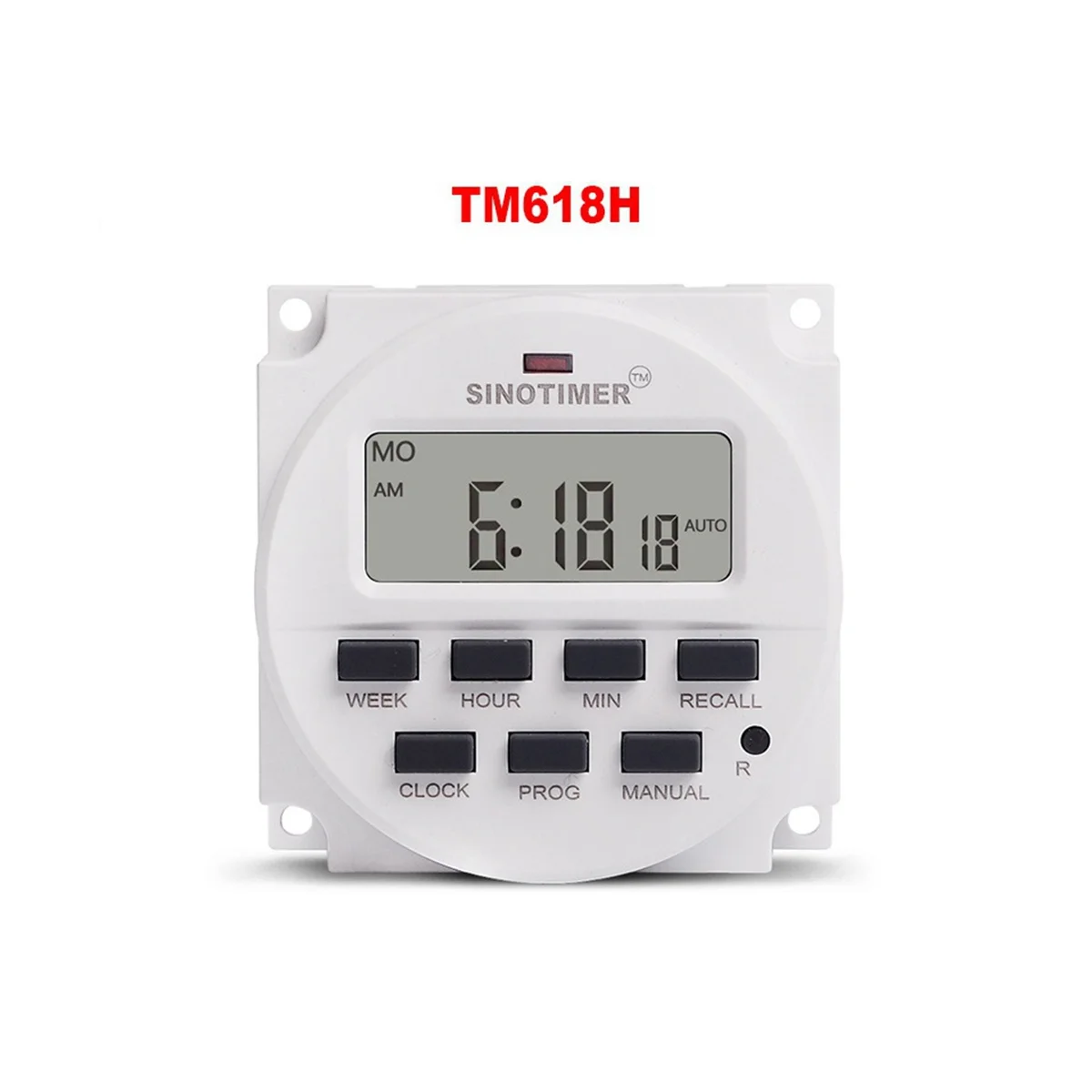 SINOTIMER TM618H-4 DC 12V Volt Voltage Output Digital 7 Days Weekly Programmable Timer Switch Time Relay Controller 12V Timer