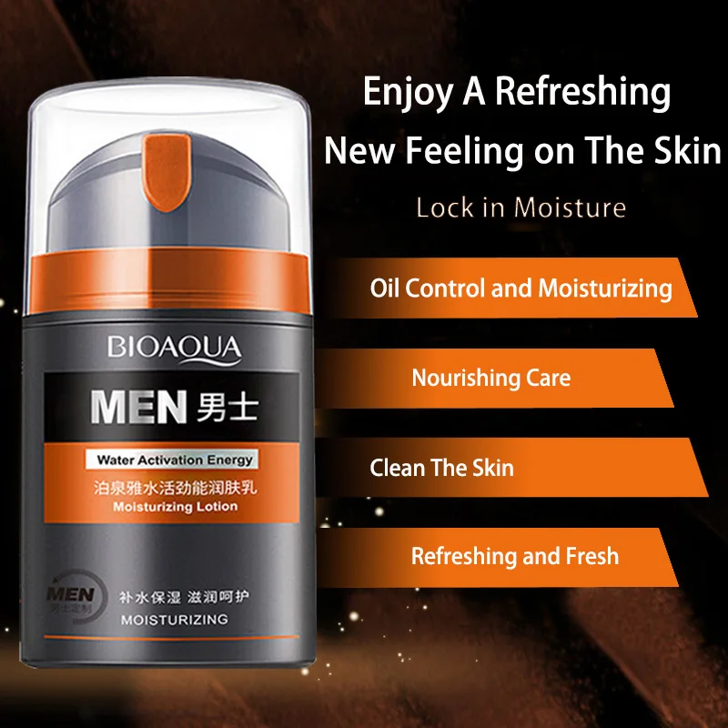 Men's Oil Control and Moisturizing Face Cream Hydrating Anti-Aging Smooth Wrinkles Shrink Pores Whitening Facial Men Skin Care