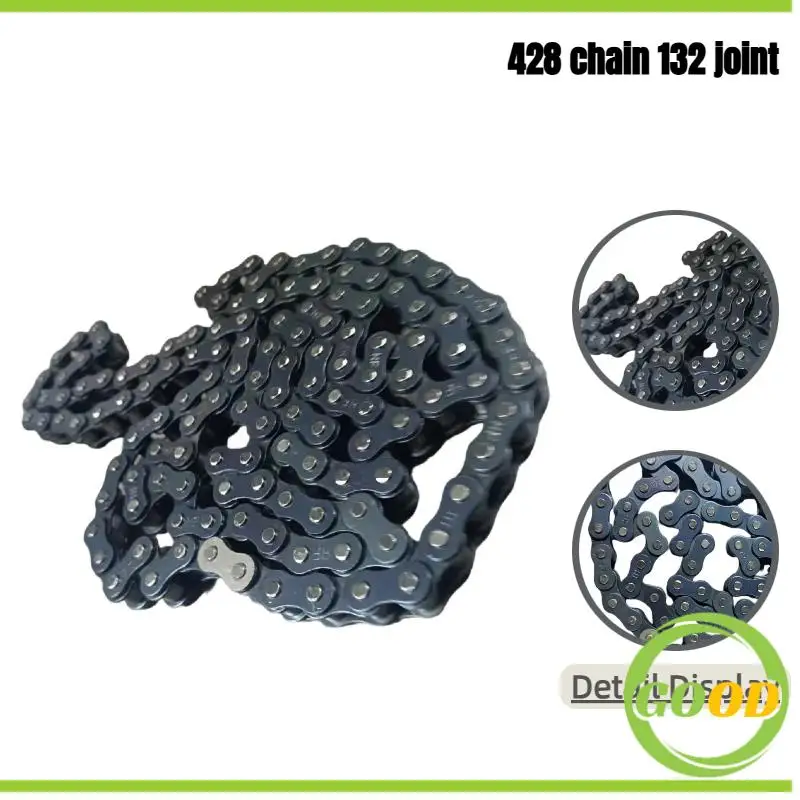

High-Quality 428 (132J428H) Chain & Chain Buckle: Top-Tier Metal Accessories for Motorcycle Engines