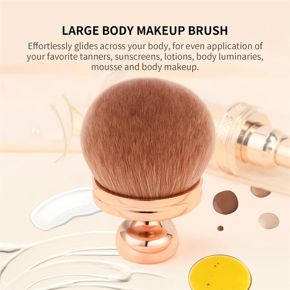 Extra Large Body Makeup Brush For Self Tanner, Self Tanning Blend Brush Kabuki Brush, self-tanners, Powder, Face and Body Brush
