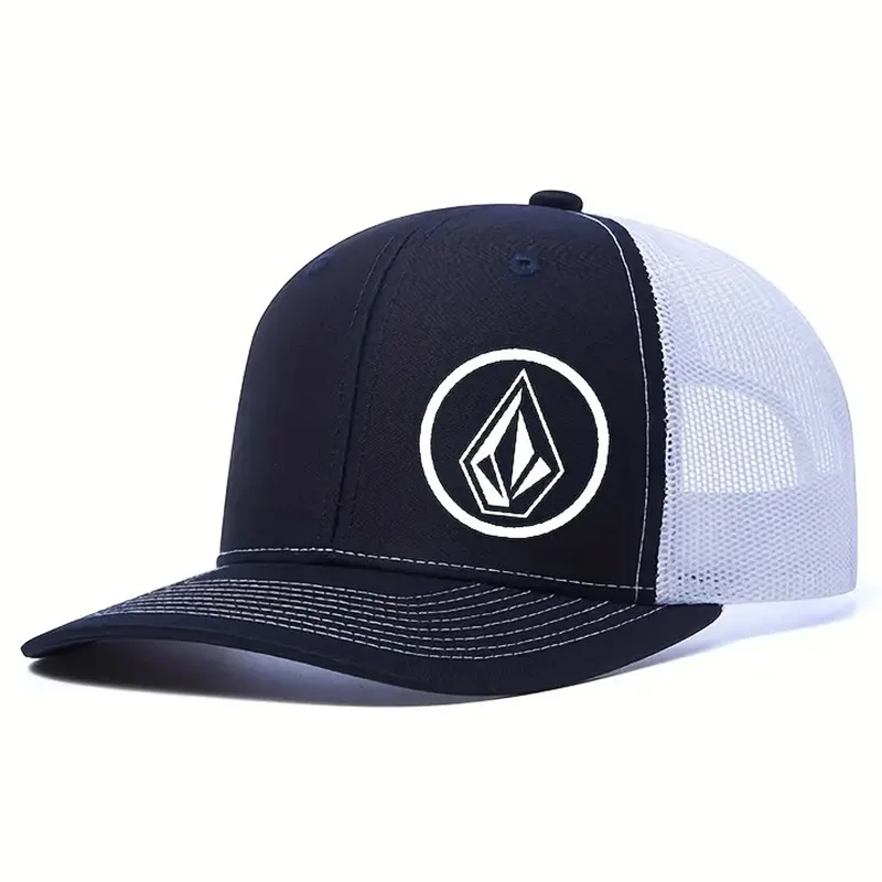 Fashion Net Mesh Breathable Baseball Cap Students Diamond Printing Snapback Hats Outdoor Curved Brim Trucker Hats Trend Sun Caps