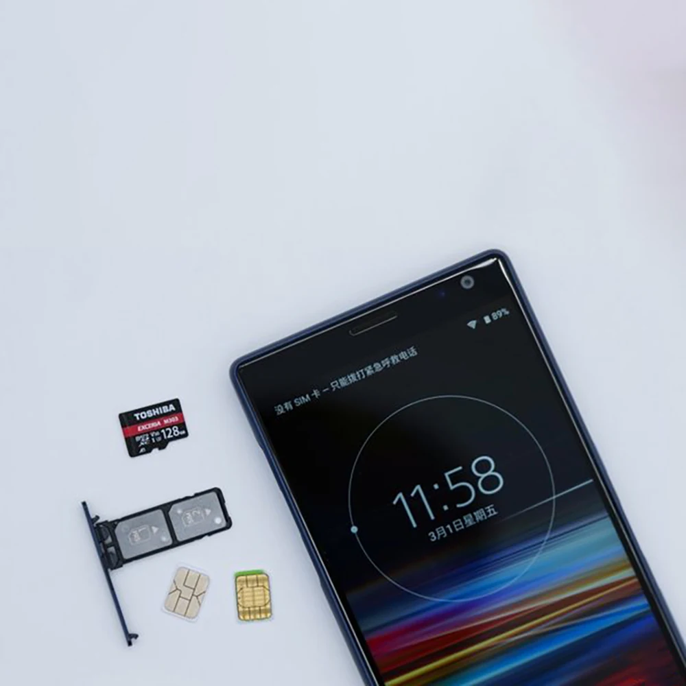 Imagem -03 - Sony-smartphone Desbloqueado Xperia 10 Plus Octa-core Snapdragon Android 4g 64gb 4gb Ram 12mp 6.5 I3213 I4213 Original