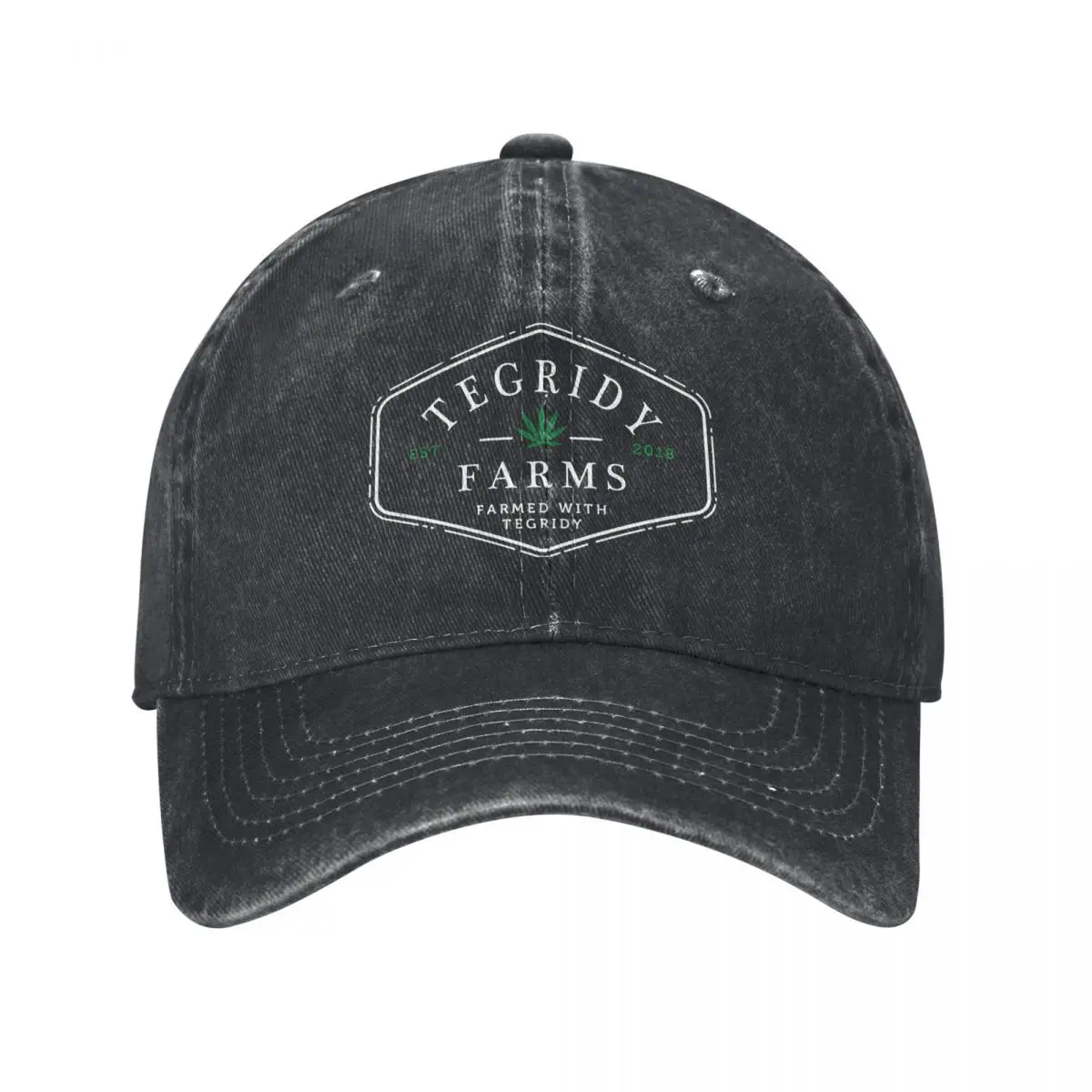 Tegridy Farms Est. 2018 - Farmed With Tegridy Baseball Caps Peaked Cap Cannabis Sun Shade Hats for Men