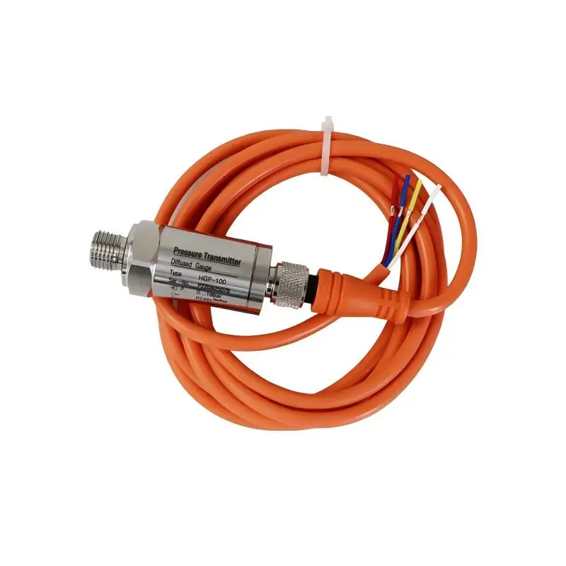 OEM Compact M12 Waterproof Connector Industrial Aviation Plug Pressure Sensor IP67 Protection 4-20mA Output 1/2