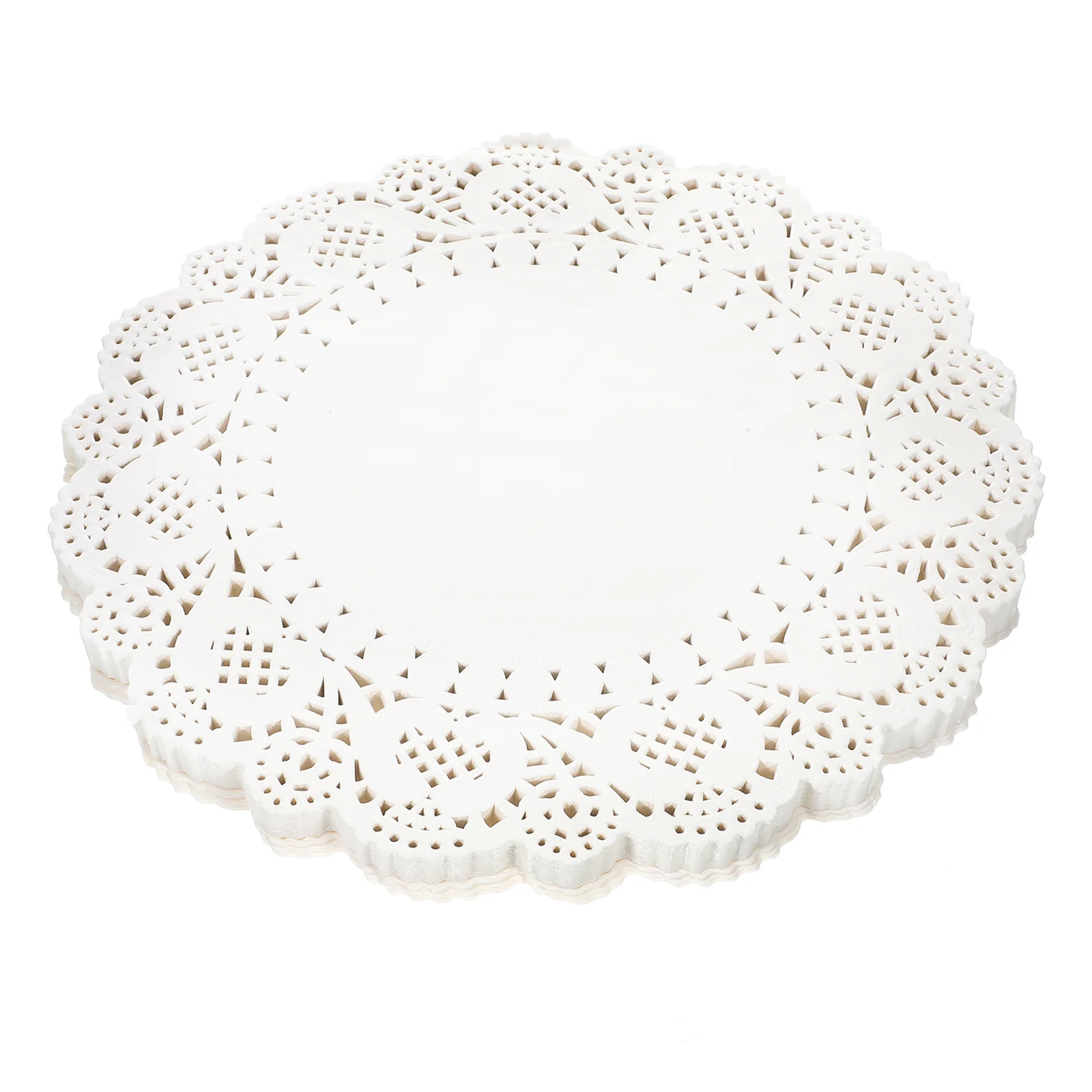 

Circle Tablecloth Lace Paper Placemat Pad Doilies for Fried Food Cake Packaging Pads