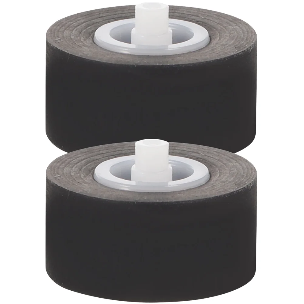 2 Pcs Magnetic Tape Pinch Roller for Dvd Repair Cassette Deck Black Common