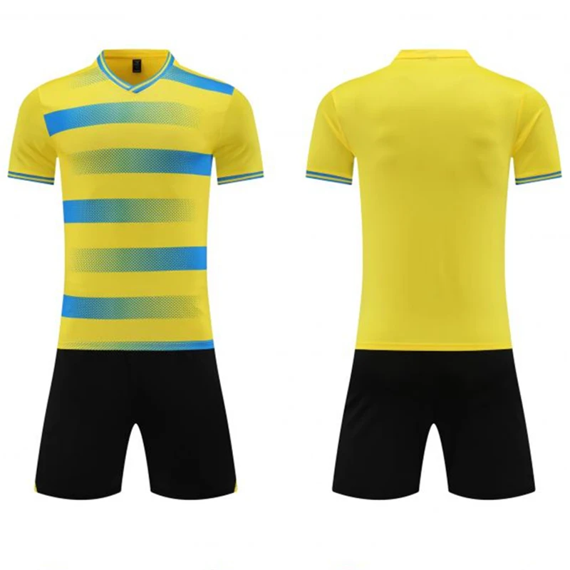 New Arrival High Quality Quick Dry Soccer Uniform Latest Design Football Jersey for Boys Training Logo Printing Vest Shorts view 4