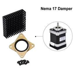 Nema 17 Damper 42mm Stepper Motor NEMA 17 Heat Sink Meal & Rubber Dampers Imported genuine shock absorber for 3D Printer Part