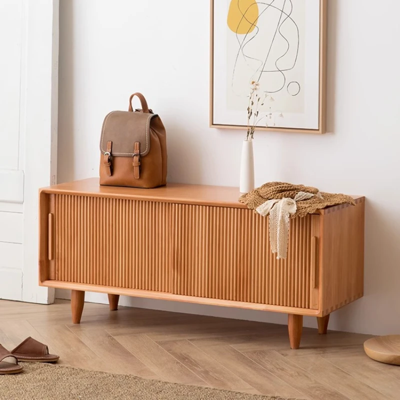 먼지 방지 커버 디자인 신발장 수납 강력한 원목 좁은 신발 정리함 공간 절약형 모던 스타일 신발장 가구