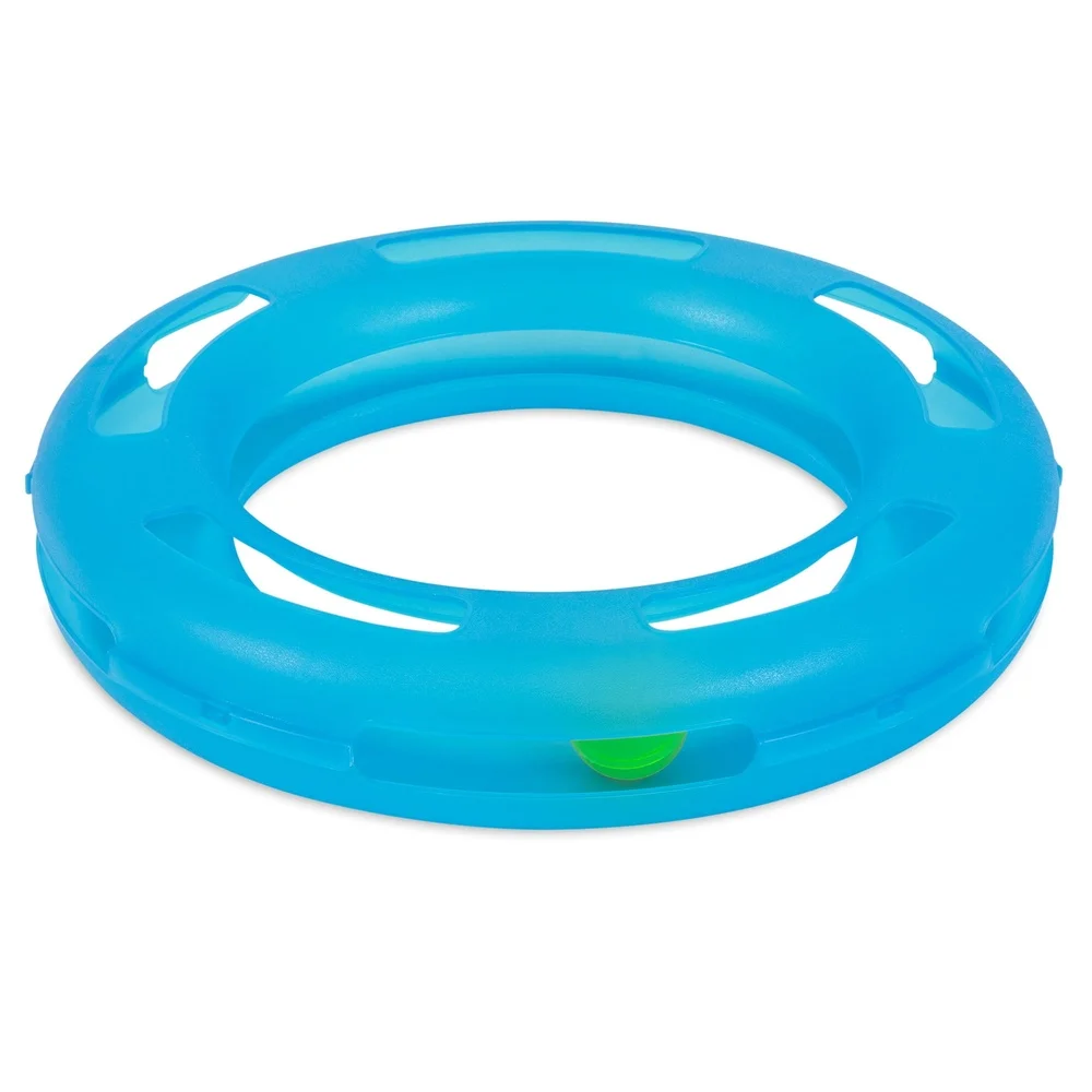 

Crazy Circle Cat Toy Interactive Play Durable Catnip Ball Reloadable Solo Fun Exercise Lightweight 360 Degree Cat Game