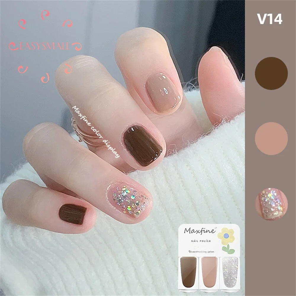 Schokoladen braune Farbe Gel Nagellack Herbst semi permanente Gel Lacke für Weihnachten Nail Art Designs matte Dec klack Maniküre