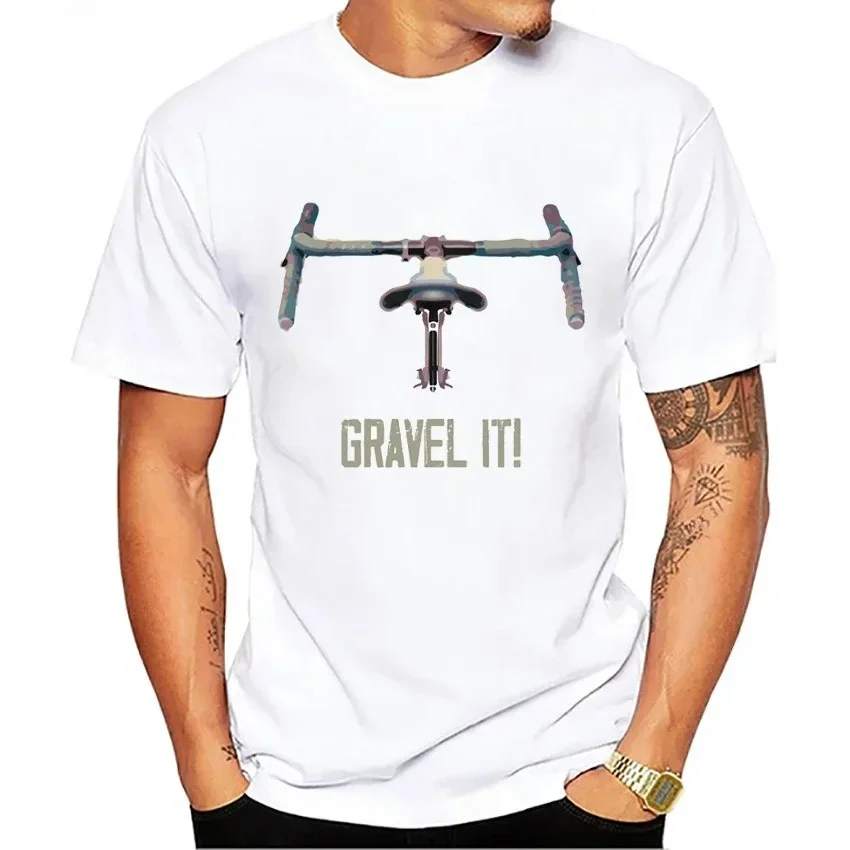 S-5XL Gravel Bike Cycling T-Shirt New Summer Men Short Sleeve Gear Bicycle Sports Art Boy Casual Tops Funny White Tees