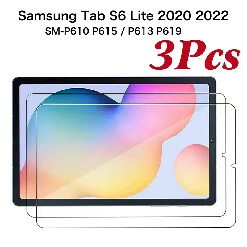Tempered Glass For Samsung Galaxy Tab S6 Lite 10.4 2020 2022 SM-P610 P613 P615 P619 Screen Protector 9H Tablet Protective Film