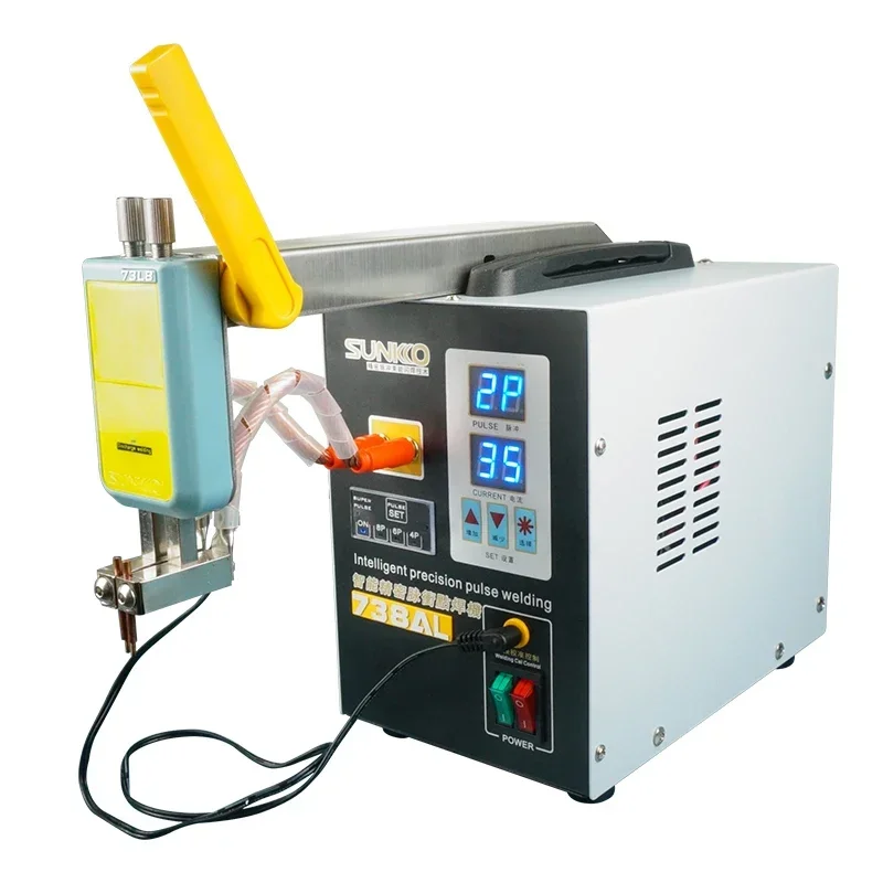 SUNKKO 738AL 18650 Battery Spot Welder Pulse + 73LB Welding Arm 70BN Pen with High Precision for Stable Battery Welding Work