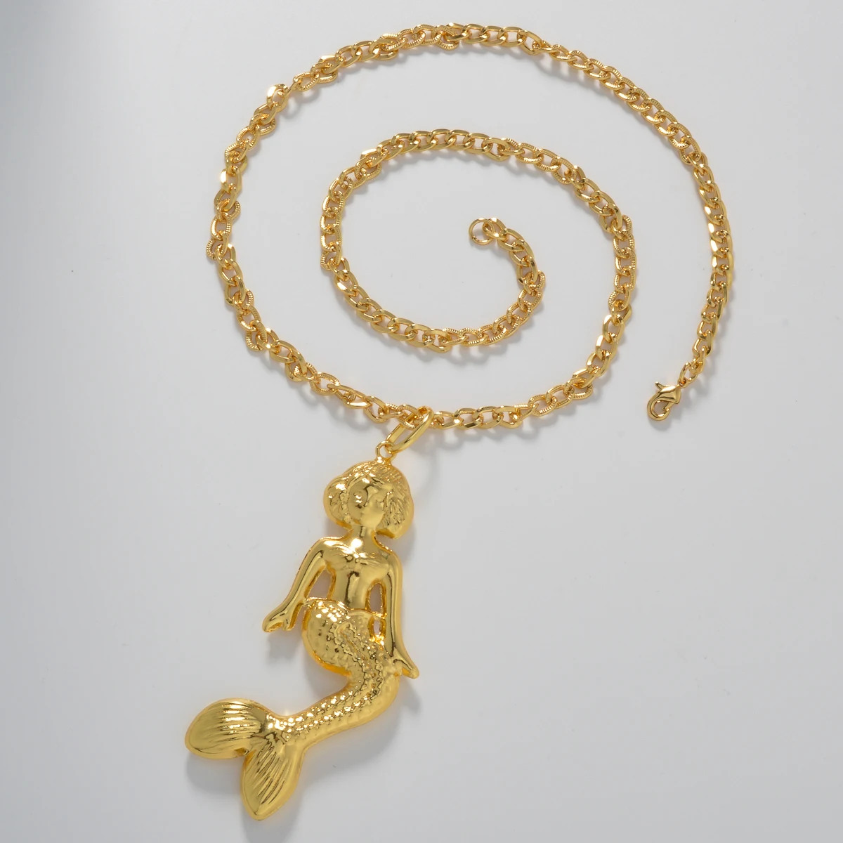 Fashionable Mermaid Women\'s Pendant Necklace With Hip-Hop Punk Style Suitable for Daily Wear Parties gGving Friends Jewelry Gift