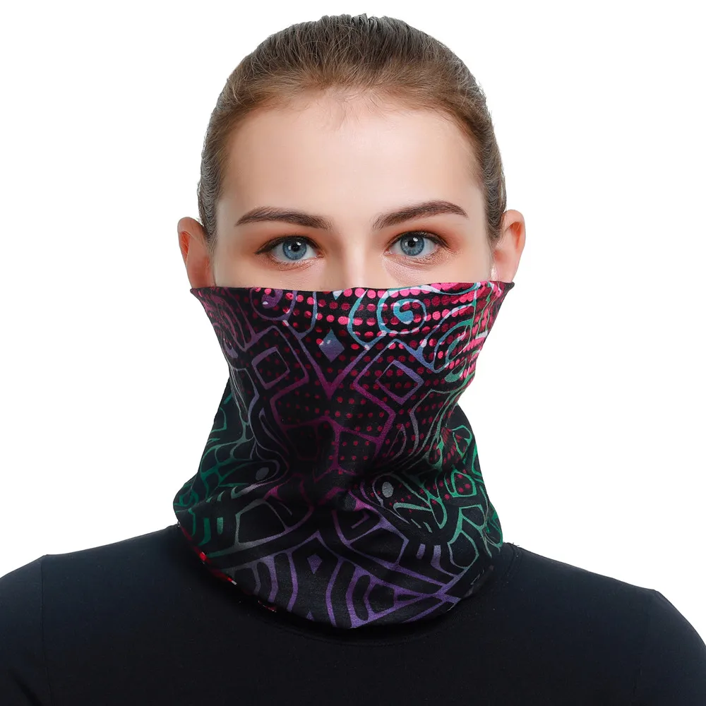 Magic Seamless Bandanas para Homens e Mulheres, Ciclismo Face Shield Mask, Balaclava, Headbands, Lenço, Headbands, Lenço, Bandanas, Bicicleta, Moto,