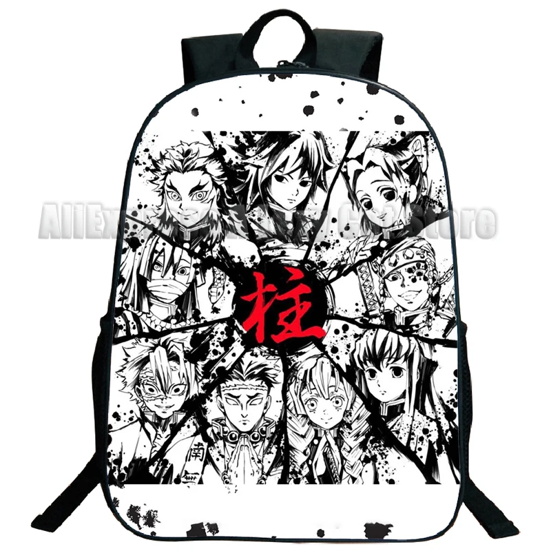 Demon Slayer Kimetsu No Yaiba Backpack for Girls Boys Kamado Nezuko Travel Rucksack Anime Teens School Knapsack