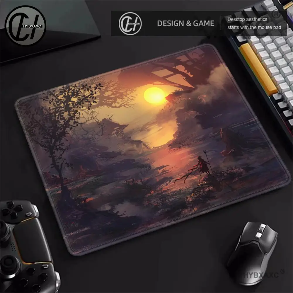 لوحة ماوس صغيرة للطاولة مضادة للانزلاق، وسادة مكتب، وسادة فاخرة لوسادات ماوس الكمبيوتر، ملحقات ماوس بسيطة لسطح المكتب #1