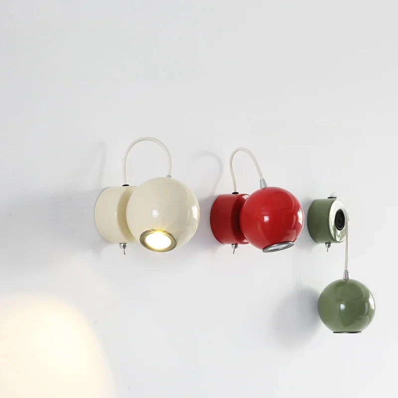 

Light luxury and minimalist bedroom wall lamp with adjustable angle and switch small wall lamp minimalist bedside lamp