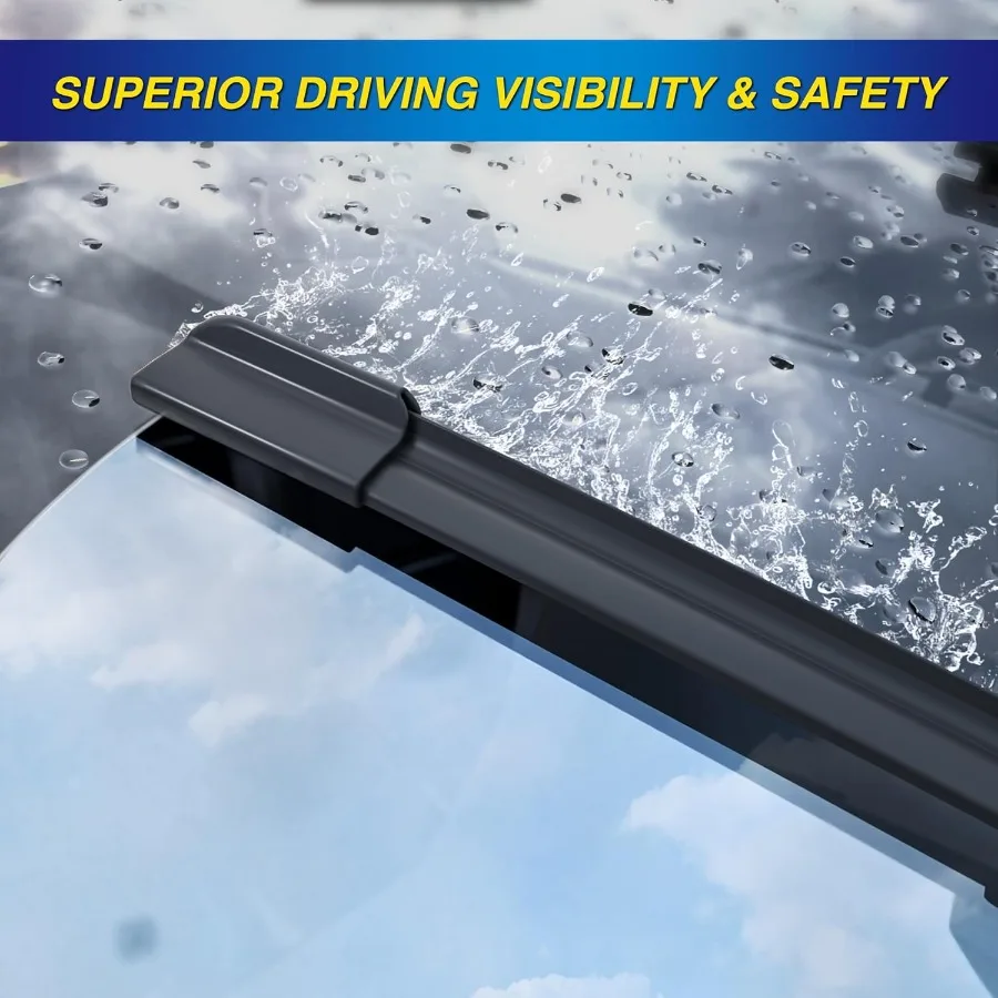 استبدال مساحات الزجاج الأمامي من السيليكون لـ 20182024 VW Volkswagen Atlas Wiper Blades مجموعة من 3 زجاج أمامي بديل للسيارات
