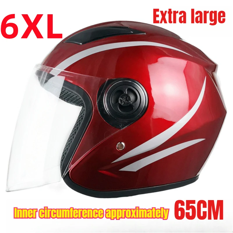 

5XL 6XL Big Head Circumference 65cm Motorcycle Helmet Big Head Helmet Autumn Winter Warm Helmet for Men Women Casco Moto Casque