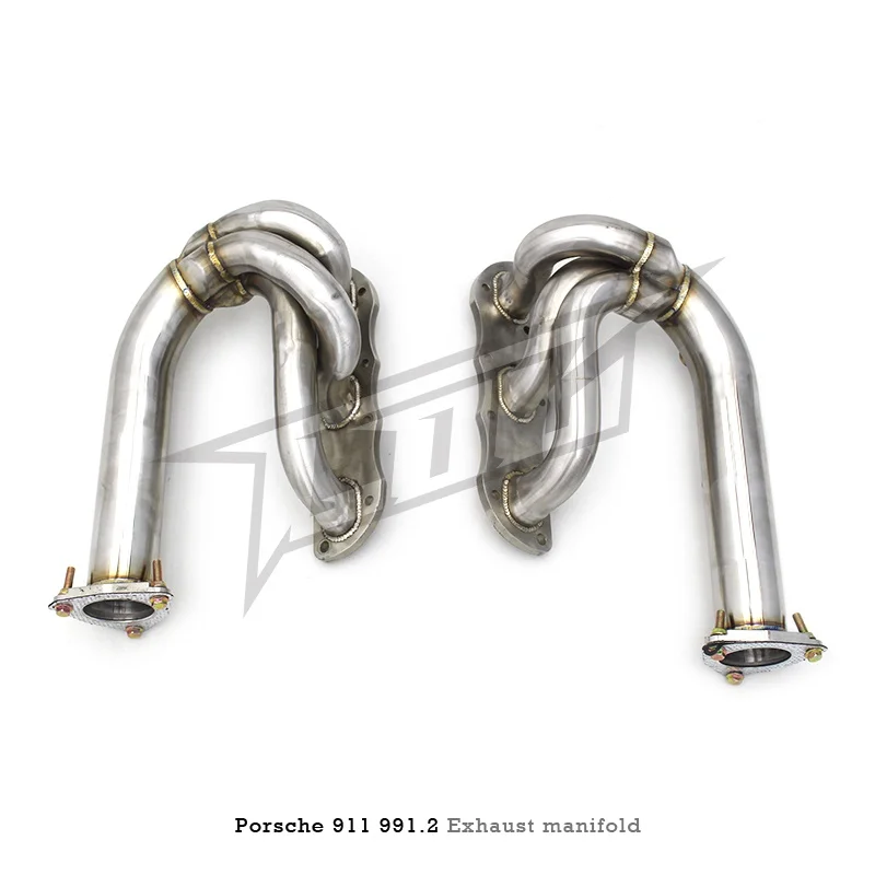 The first section of plantain Exhaust manifold For Porsche 911 991/991.2 2011-2019 High Performance Stainless Steel Exhaust Pipe