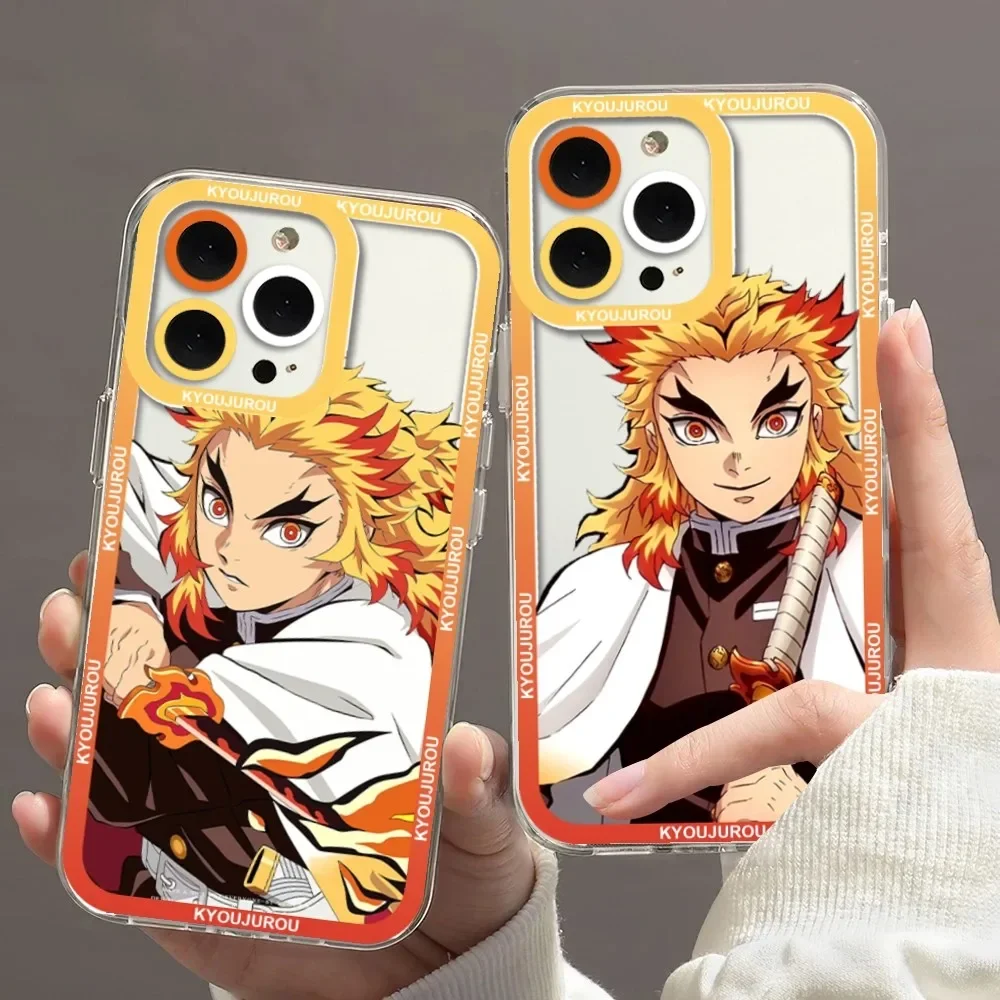 Demon Slayer Rengoku Kyoujurou Phone Case For IPhone 11 12 13 Mini Pro Max 14 Pro Max Case Shell