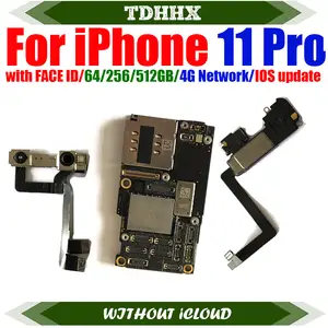 Bilashmart Motherboard iPhone 11 Pro Clean iCloud 64gb Mainboard With system 256gb Logic Board 512gb Function Support Update Plate
