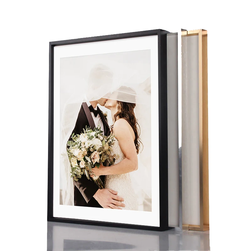 

3 Pc Wall Picture Frame Metal Photo Poster Frame A3 A4 Balck Gold Silver Classic Aluminum Frame for Canvas Painting Certificate