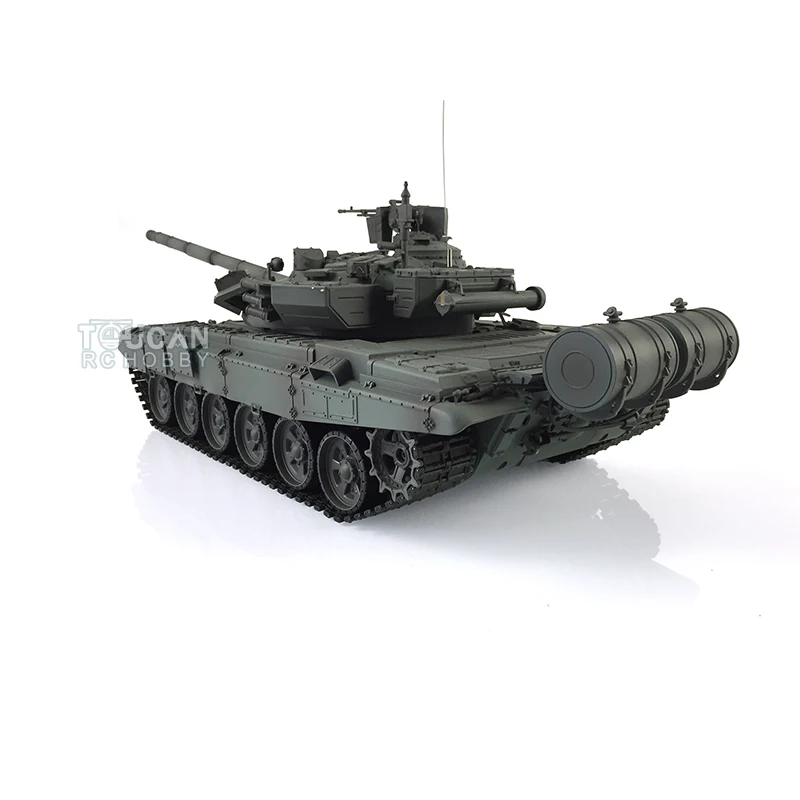 2.4G Henglong 1/16 Green 7.0 Upgraded Ver Metal Ver Russia T90 RC Tank 3938 Metal Tracks Idlers BBs Airsoft