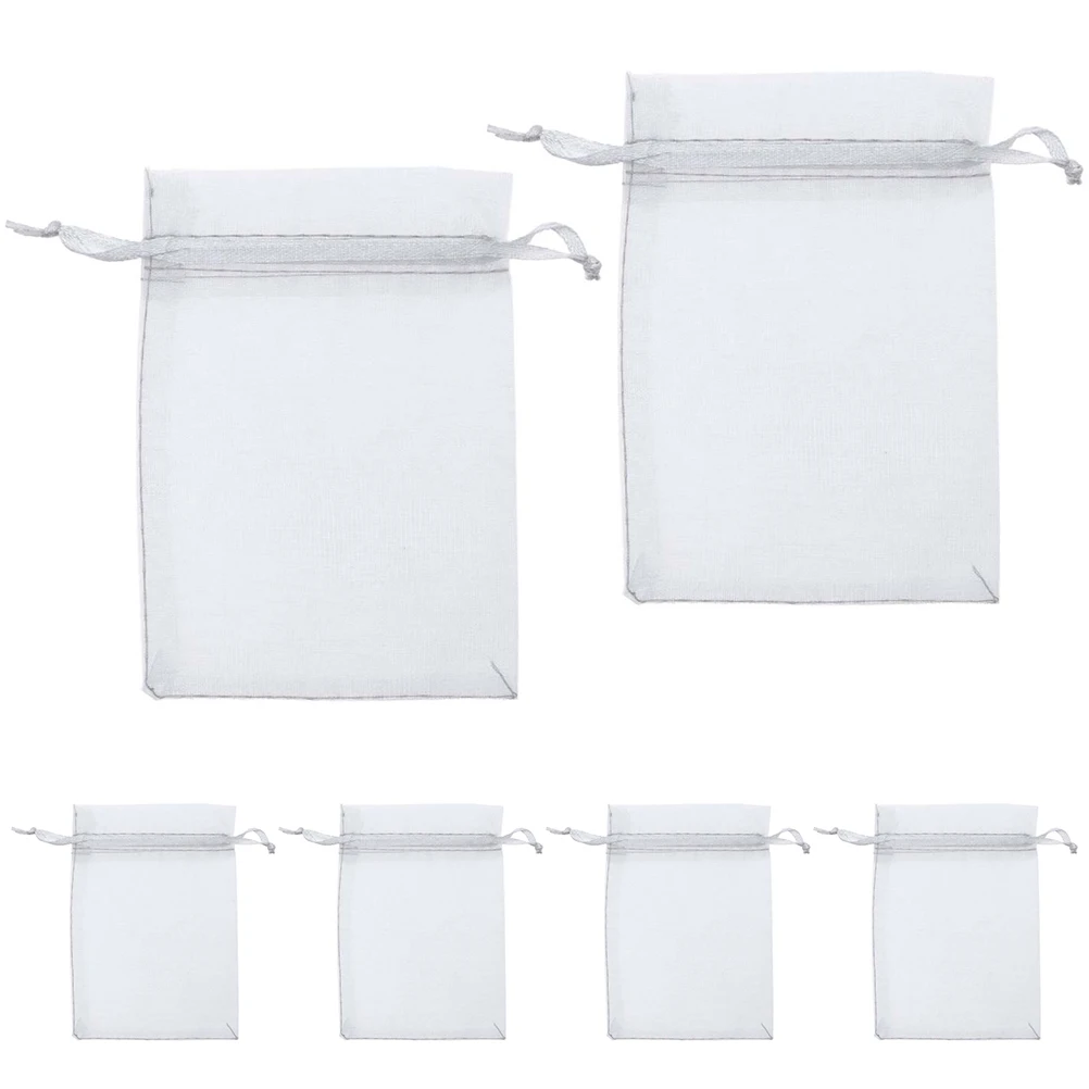 

50 Pcs Gauze Bag Lightweight Gift Bags Drawstring Exquisite Pouch Party Favor Organza