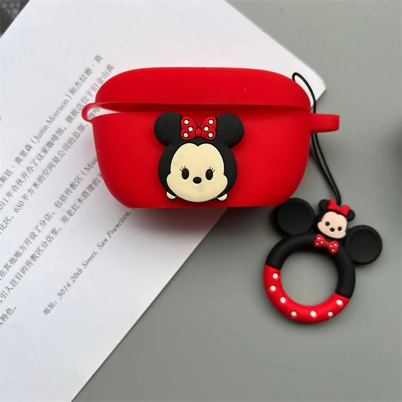 Cartoon Earphone Case Cover For JBL WAVE 100 TWS Silicone Blutooth Earbuds Charging Box Protective Cover With Finger Strap