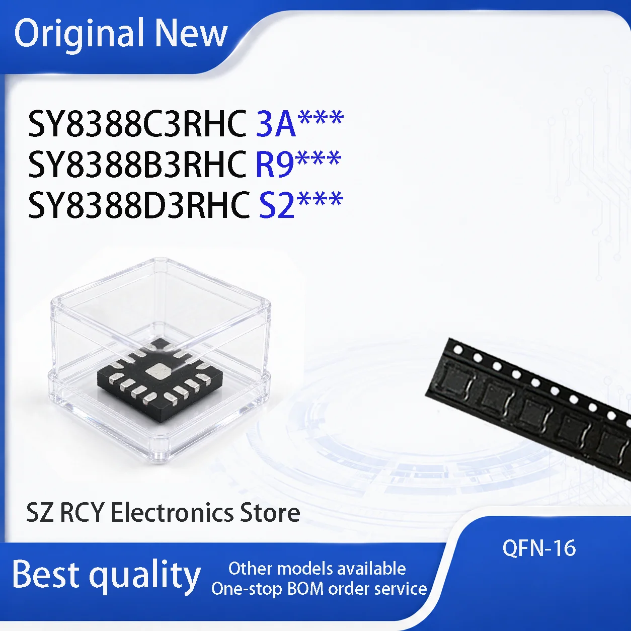 (5-30 PCS)New SY8388C3RHC SY8388C3 3A*** SY8388B3RHC SY8388B3 R9*** SY8388D3RHC SY8388D3 S2*** QFN IC Chip